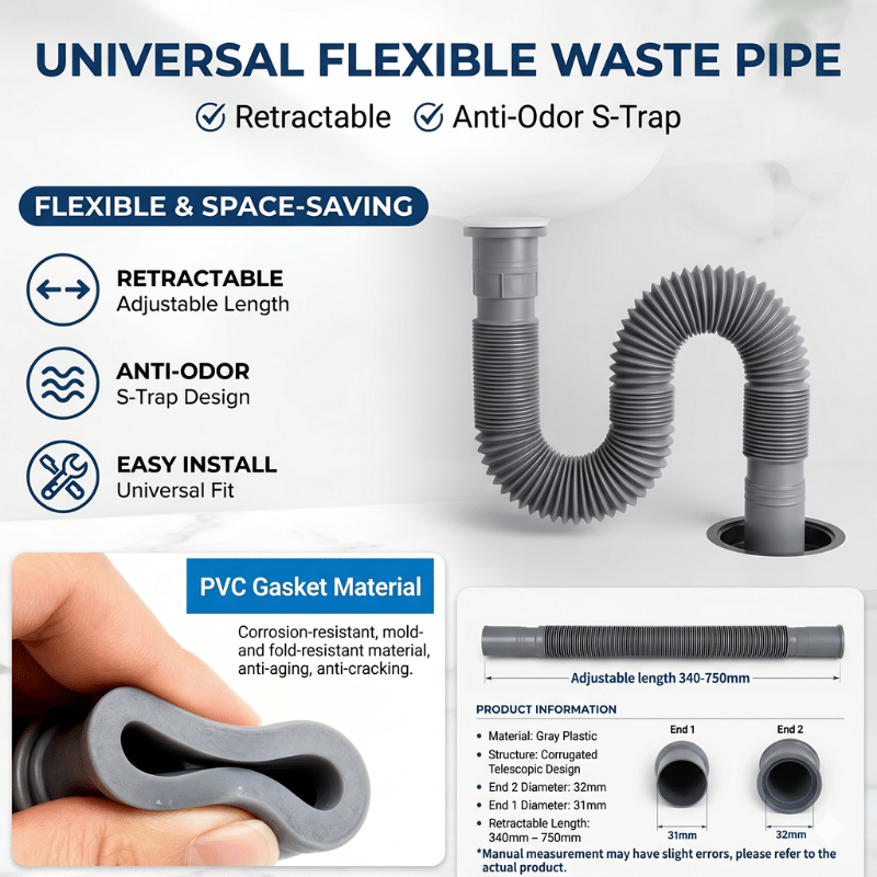 Universal Flexible Expandable  - Flexible Hose Braided ulasan dan harga