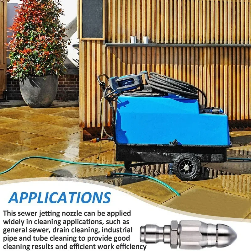 Water Jet High Pressure Spraye - Drain Pipe Clip ulasan dan harga
