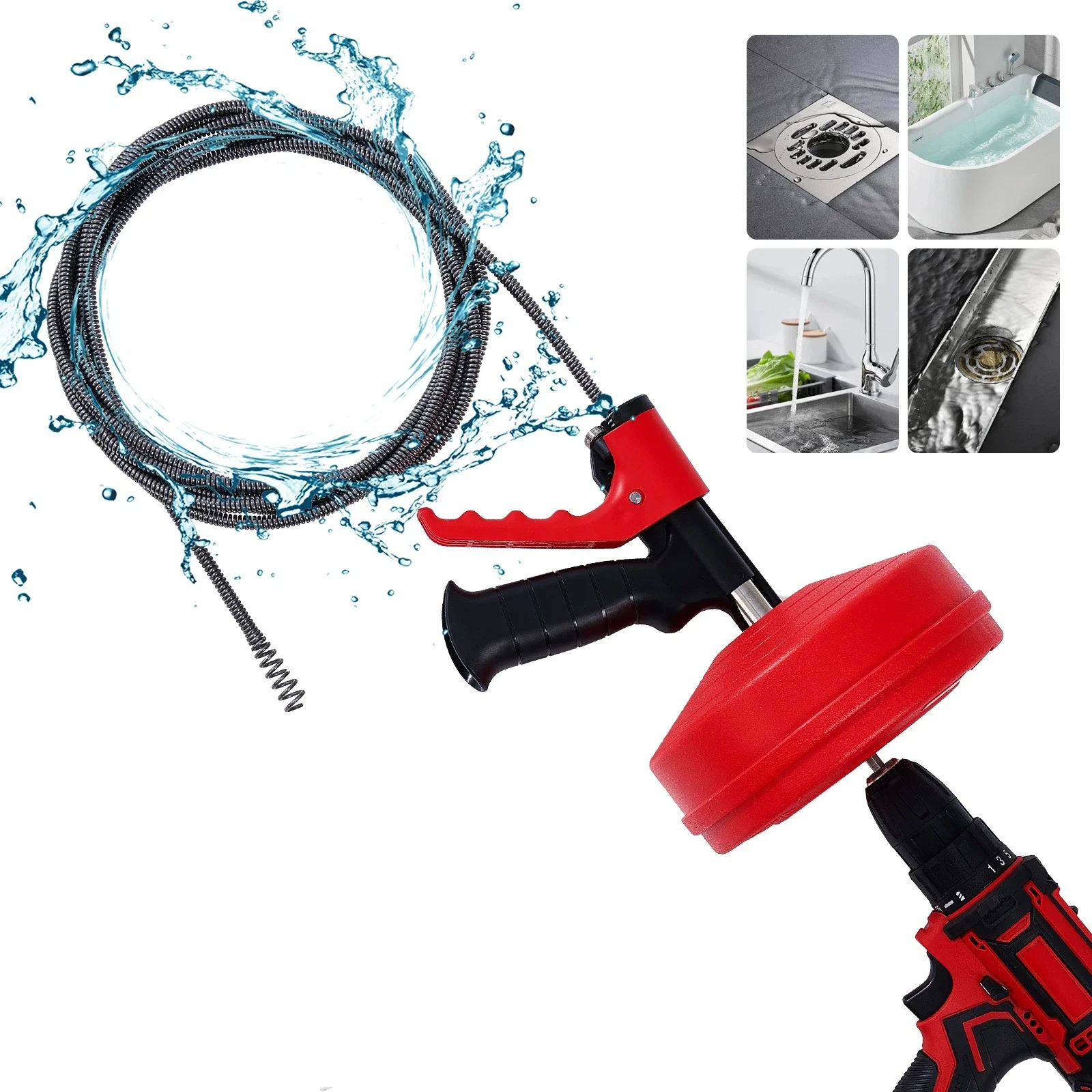 Drain Auger Clog Remover Flexi - Drain Snake Flexible ulasan dan harga