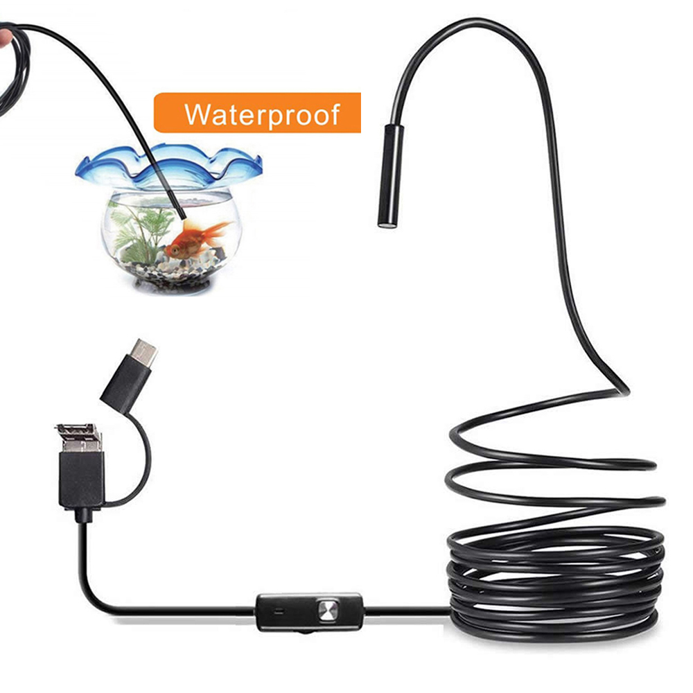 6 LED Light 7mm 1M  Endoscope  - Drain Snake Flexible ulasan dan harga