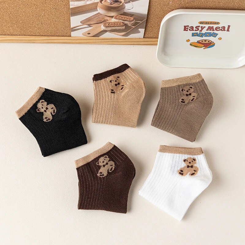 5 Pairs of Cute Teddy Bear WOM - Pipe Bending Spring ulasan dan harga