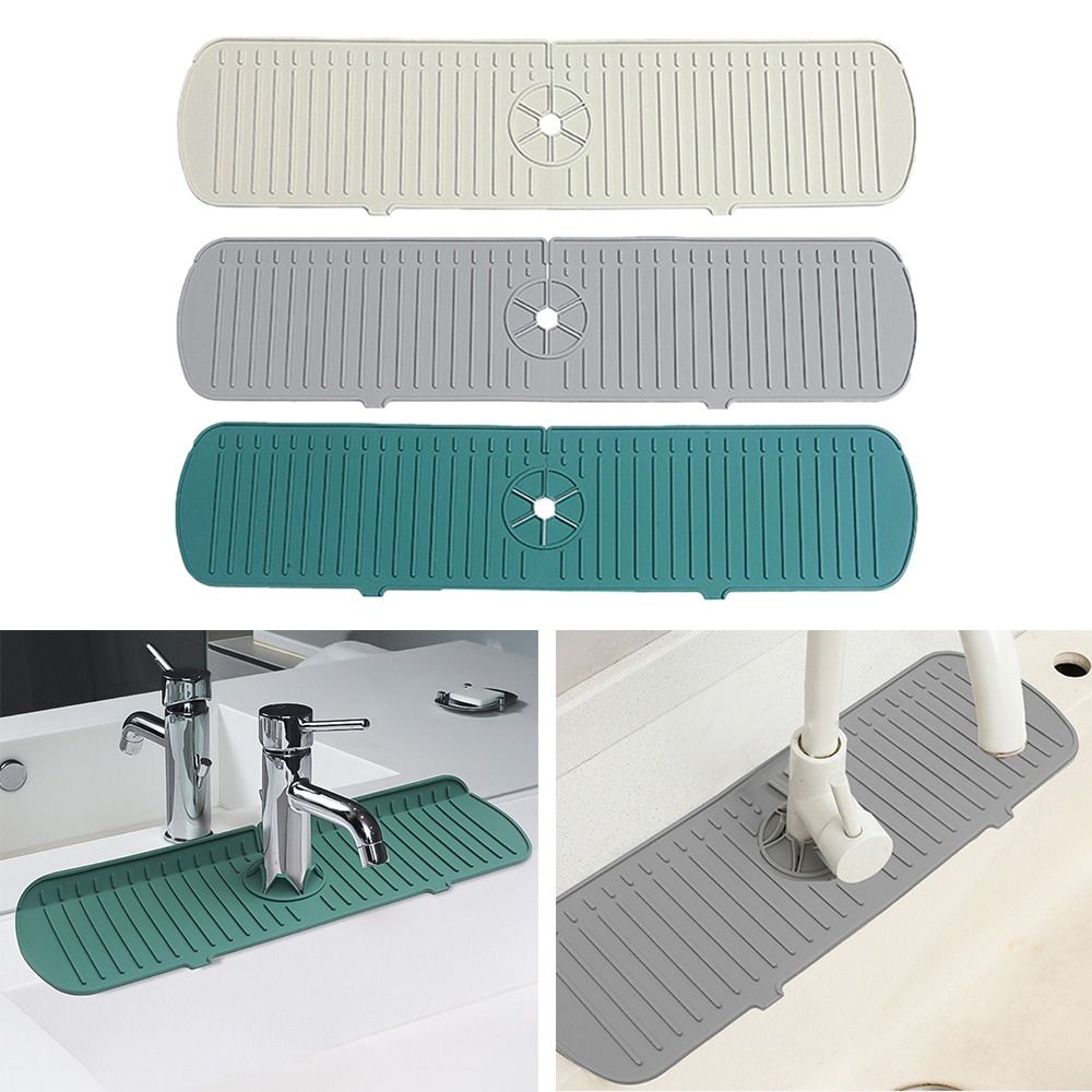 35/45/61cm Silicone Faucet Mat - Silicone Tap Washer ulasan dan harga